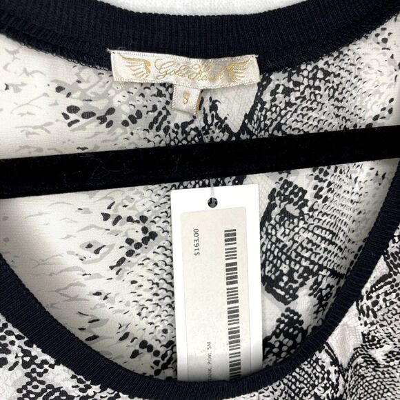 NWT Gold Hawk Tank Top in Black and White Python - Size Small - Picture 3 of 6